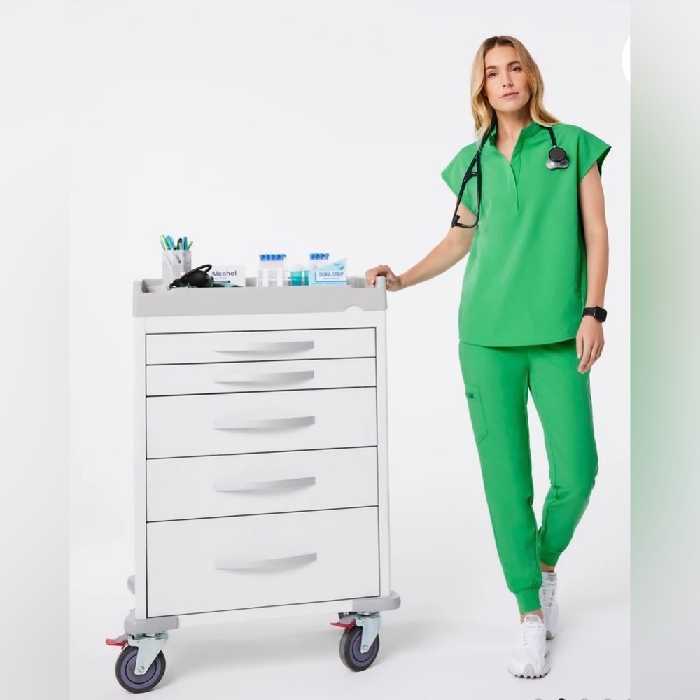 Figs Rafaela Oversized Scrub Top Emerald Size 3XL NWT - Picture 4 of 15